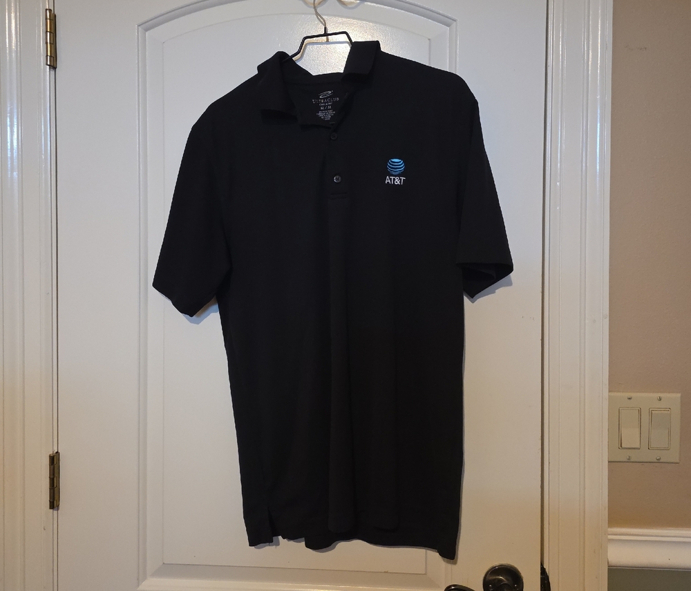 AT&T Black Polo Shirt for Men